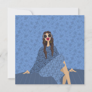 Dolce Far Niente Fashion Illustration Card
