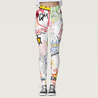 Dolce Gabbana New Season Modern Typography Design Leggings