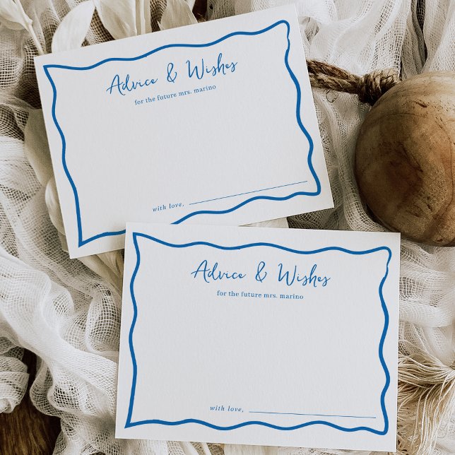 Dolce Vita Bridal Shower Advice Card (Creator Uploaded)