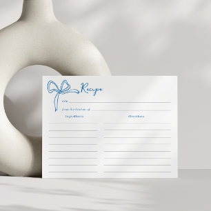 Dolce Vita Bridal Shower Recipe Card