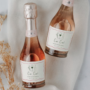 Dolce Vita Bridal Shower Sparkling Wine Label