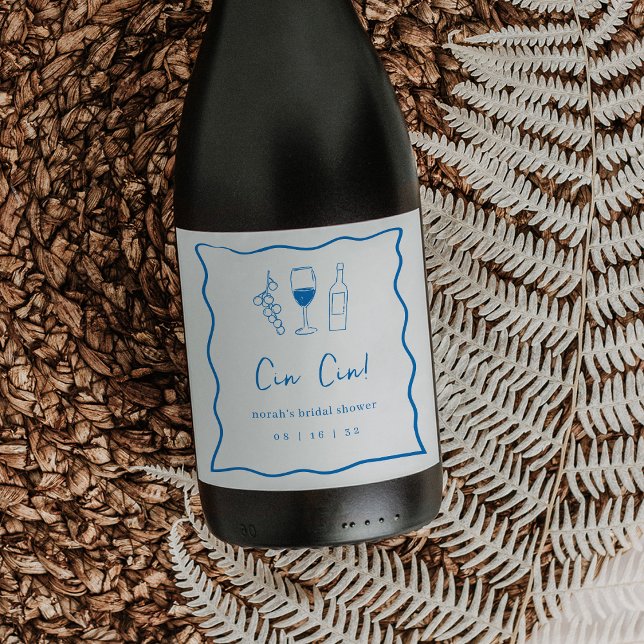 Dolce Vita Bridal Shower Wine Label (Creator Uploaded)