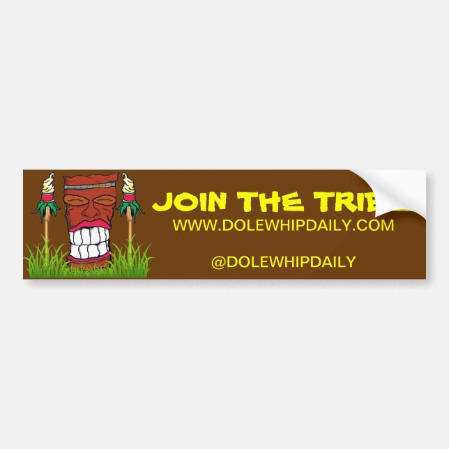 Dole Whip Daily Bumper Sticker (Front)