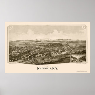 Dolgeville, NY Panoramic Map - 1890 Poster