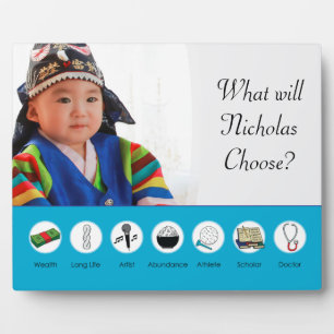 Doljabi Doljanchi Dol Korean 1st First birthday Plaque