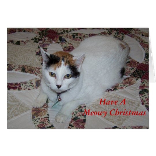Doll2, Have A Meowy Christmas Card