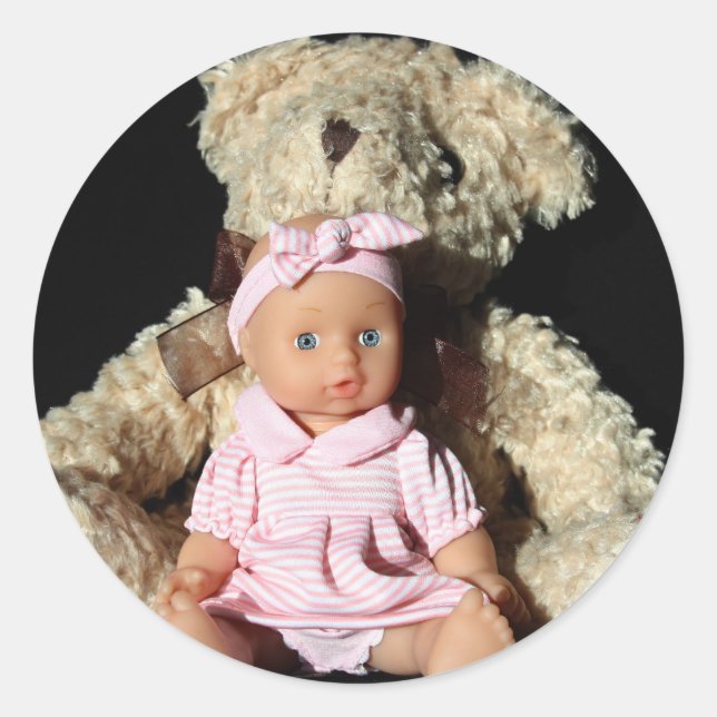 Doll and Teddy Bear Stickers (Front)
