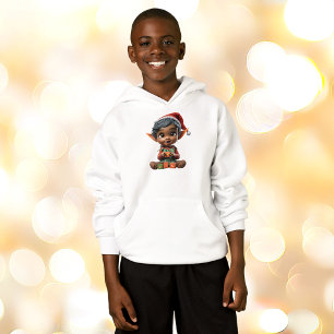 Doll Baby Christmas Elf Boy's Hoodie