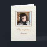 Doll Frances Bigranddaughter/great-granddaughter B Card<br><div class="desc">This card is in Spanish and says,  "Happy birthday,  great-granddaughter" Inside,  "I wish you a happy birthday,  and a wonderful year!" The inside copy may be personalized.</div>