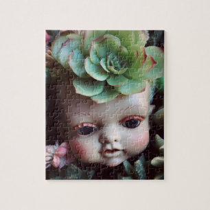 Doll Head in the Succulent Garden Jigsaw Puzzle