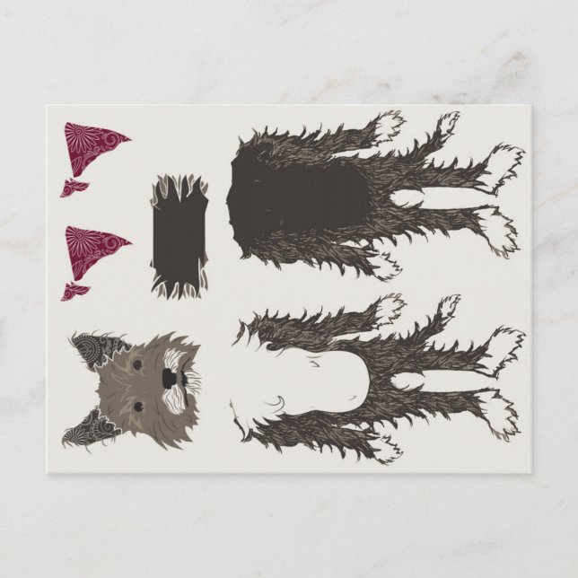 doll parts puppy postcard (Front)