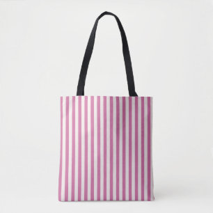 doll pink striped   pink stripes  tote bag