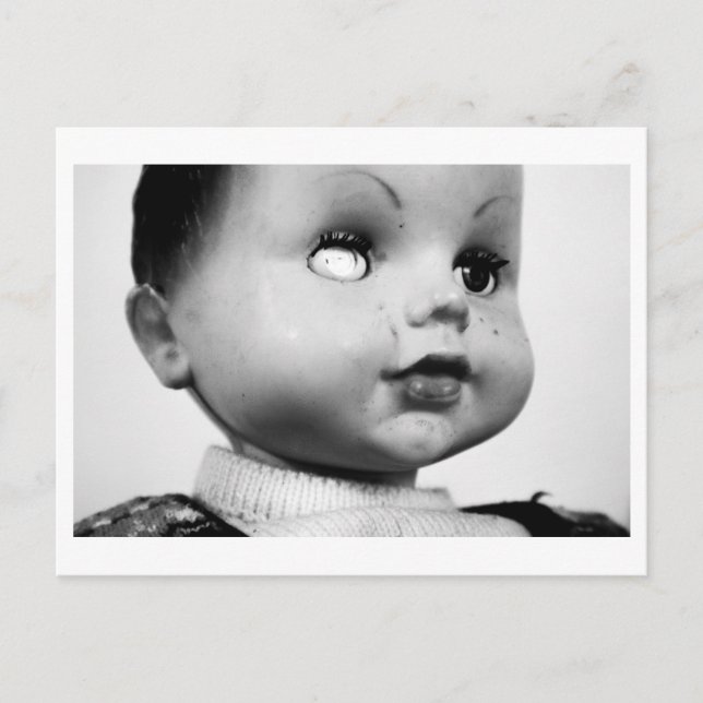 Doll Portrait - One eye Postcard (Front)