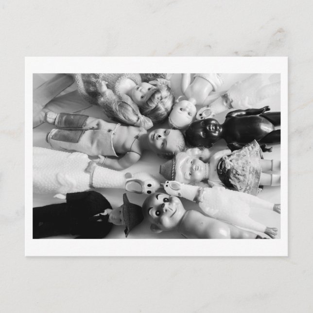 Doll Portrait - Plastic Dolls and Rubber Chickens Postcard (Front)