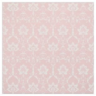 Doll-Scale Renaissance Damask, Delicate Pink Fabric
