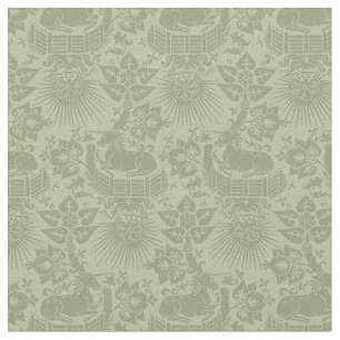 Doll-Scale Renaissance Unicorn Garden, Willow Fabric