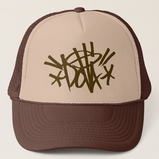 DOLLA brown tag hat (Front)