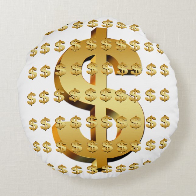 dollar 100 round cushion (Back)