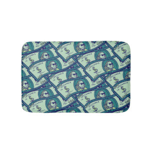 Dollar Banknotes: Seamless Money Pattern Bath Mat
