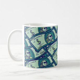 Dollar Banknotes: Seamless Money Pattern Coffee Mug
