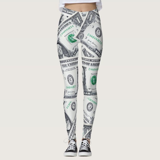 Dollar Bill Money Leggings (Front)