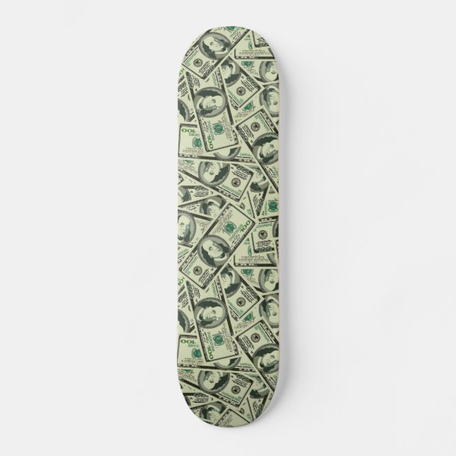 Dollar bills Money Skateboard (Front)