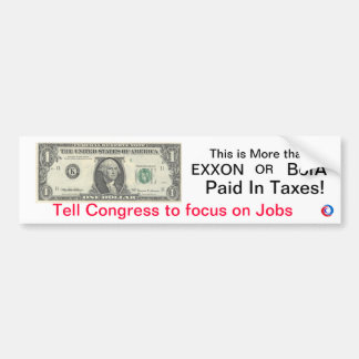 Dollar Campaign Bumper Sticker