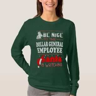 Dollar general employee santa christmas T-Shirt