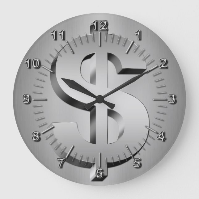 dollar large clock (Front)