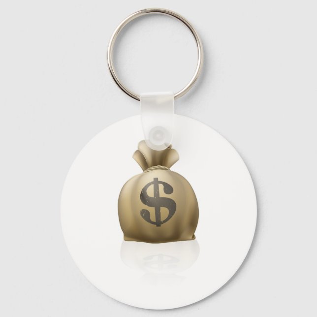 Dollar money sack key ring (Front)