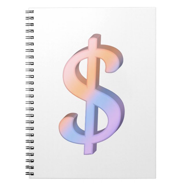 Dollar sign 1 notebook (Front)