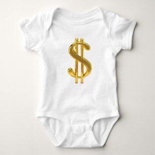 Dollar Sign Baby One-Piece Body Suit Baby Bodysuit