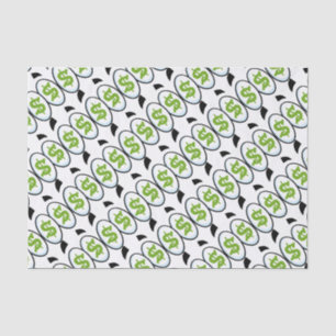 Dollar Sign Cartoon Eyes Money Cash Tissue Paper