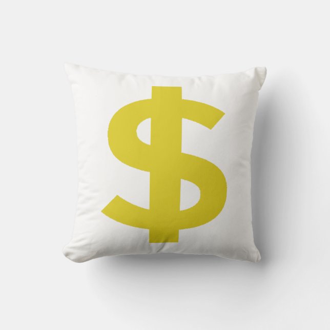 Dollar Sign Cushion (Front)