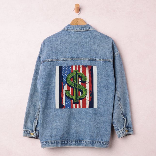 Dollar sign denim jacket (Hangar)