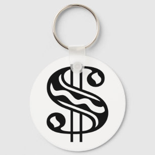 Dollar Sign Key Ring