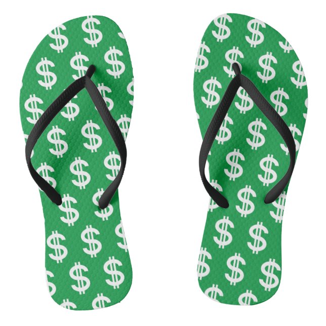 Dollar Sign Money Thongs (Footbed)