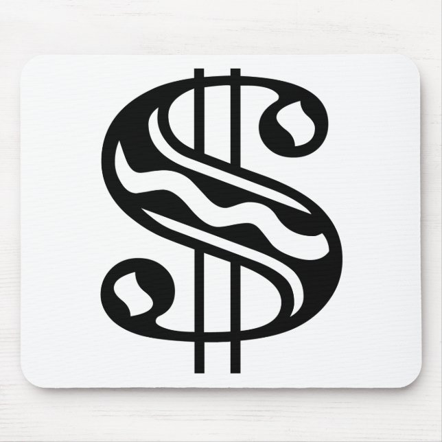 Dollar Sign Mouse Pad (Front)