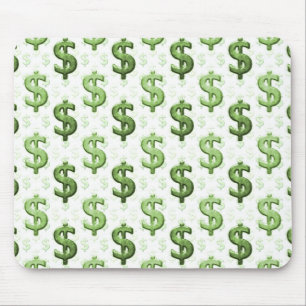 Dollar Sign Pattern Mouse Pad