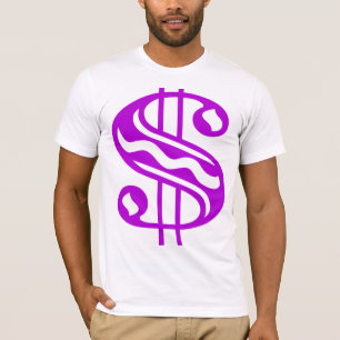 Dollar Sign - Purple T-Shirt