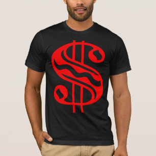 Dollar Sign - Red T-Shirt