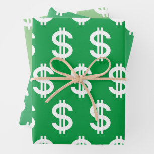 Dollar Sign  Wrapping Paper Sheet