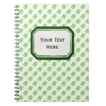 Dollar Signs on Green with Label