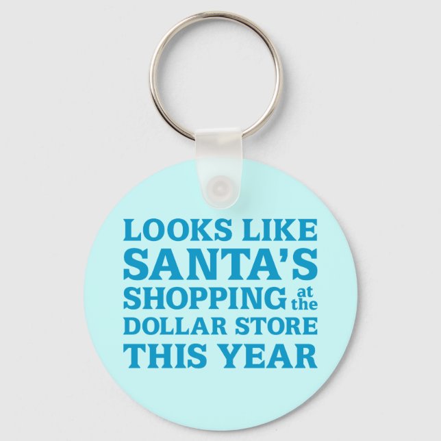Dollar Store Santa Key Ring (Front)