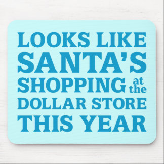 Dollar Store Santa Mouse Pad