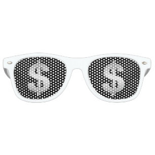Dollar symbol retro sunglasses