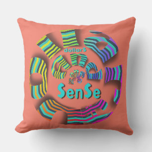 Dollars And $ense Novelty Outdoor Patio Cushion