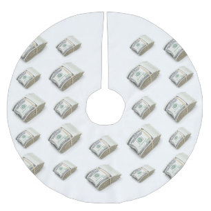 Dollars Brushed Polyester Tree Skirt
