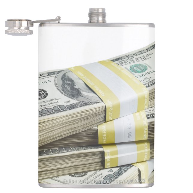 Dollars Hip Flask (Opened)