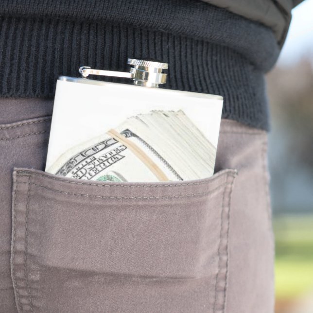 Dollars Hip Flask (In Situ)